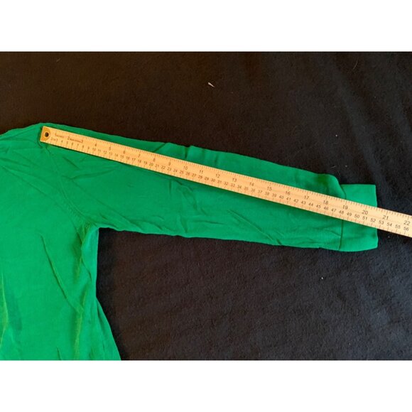 Joseph A Womens Size XLarge Green Cardigan Sweater Rayon with Pockets - Picture 7 of 9